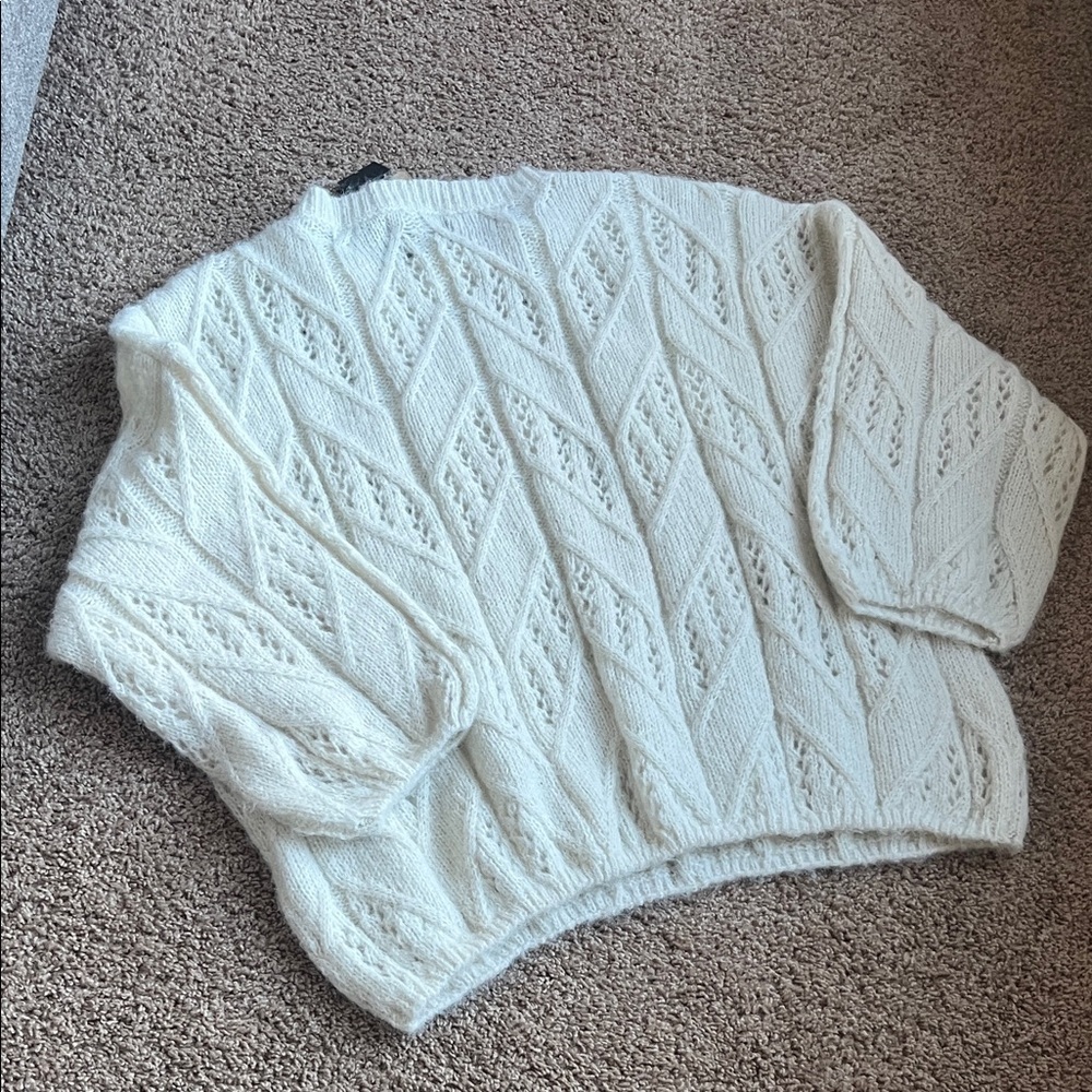 Vero Moda Cream Knit Pullover - Picture 8 of 8